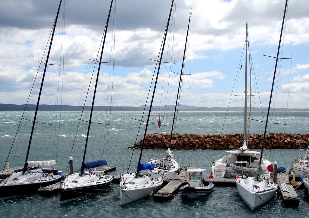 F40’s dockside at Anchorage Marina 2010 photo Sam Crichton - 2010 Farr 40 Peppers Anchorage Regatta © Sam Crichton 